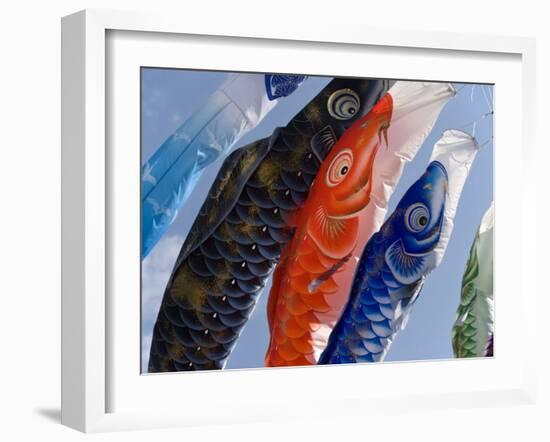 Koinobori, or Carp Streamers, Seen Throughout Japan around Children's Day, May 5Th, Japan-null-Framed Photographic Print