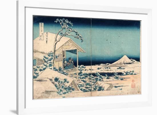 Koishikawa Yuki No Ashita-Katsushika Hokusai-Framed Giclee Print