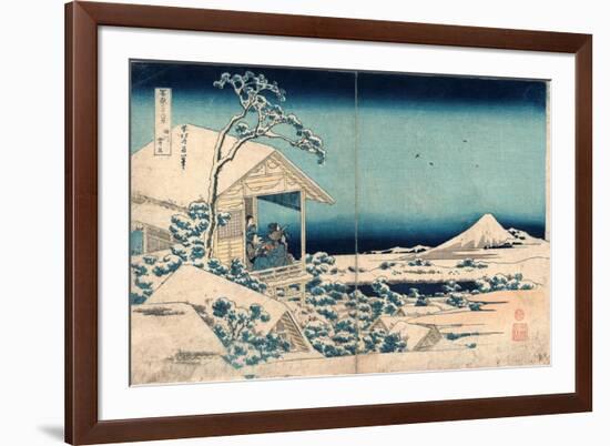 Koishikawa Yuki No Ashita-Katsushika Hokusai-Framed Giclee Print