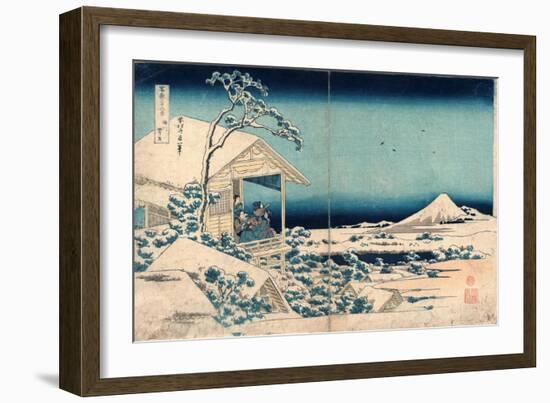 Koishikawa Yuki No Ashita-Katsushika Hokusai-Framed Giclee Print