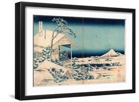 Koishikawa Yuki No Ashita-Katsushika Hokusai-Framed Giclee Print