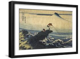 Kojikisawa in the Kai Province, Between 1827 and 1830-Katsushika Hokusai-Framed Giclee Print