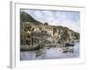 Kokkari Samos, Greece, Fisherman's Corner-Stanton Manolakas-Framed Giclee Print