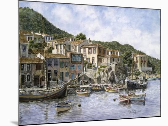 Kokkari Samos, Greece, Fisherman's Corner-Stanton Manolakas-Mounted Giclee Print