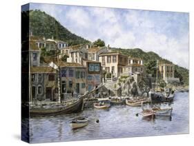 Kokkari Samos, Greece, Fisherman's Corner-Stanton Manolakas-Stretched Canvas