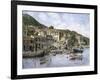 Kokkari Samos, Greece, Fisherman's Corner-Stanton Manolakas-Framed Giclee Print