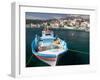 Kokkari Waterfront, Samos, Aegean Islands, Greece-Walter Bibikow-Framed Photographic Print