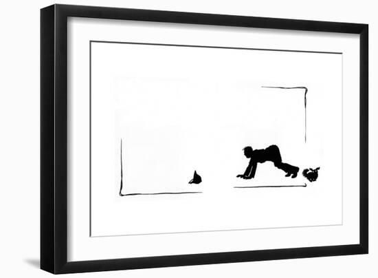 Koko Accidentally Trips Up a Policeman-Mary Baker-Framed Premium Giclee Print