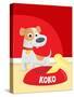 Koko's Bone - Humpty Dumpty-Rob McClurkan-Stretched Canvas
