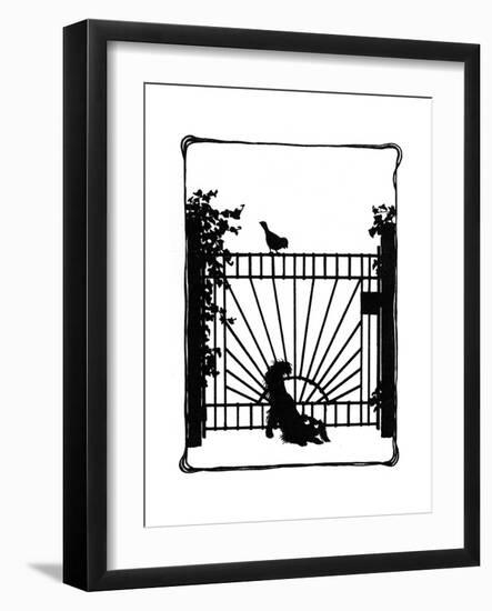 Koko Squeezes under the Gate-Mary Baker-Framed Giclee Print