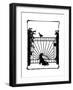 Koko Squeezes under the Gate-Mary Baker-Framed Giclee Print