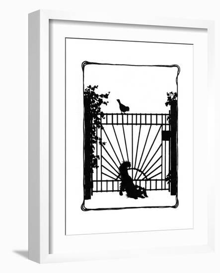 Koko Squeezes under the Gate-Mary Baker-Framed Giclee Print