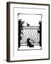 Koko Squeezes under the Gate-Mary Baker-Framed Giclee Print