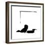 Koko the Pekinese Dog with Jack Sparrow-Mary Baker-Framed Premium Giclee Print