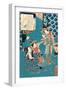 Kokonoe No Hanashi, Tale of the Courtesan Kokonoe. 1860., 1 Print : Woodcut, Color ; 36.8 X 24.9-Utagawa Toyokuni-Framed Giclee Print