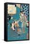 Kokonoe No Hanashi, Tale of the Courtesan Kokonoe. 1860., 1 Print : Woodcut, Color ; 36.8 X 24.9-Utagawa Toyokuni-Framed Stretched Canvas