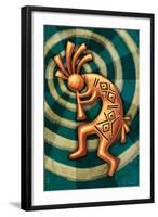 Kokopelli-Lantern Press-Framed Art Print