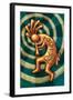 Kokopelli-Lantern Press-Framed Art Print