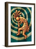 Kokopelli-Lantern Press-Framed Art Print