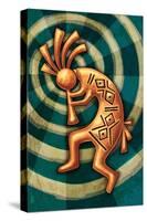 Kokopelli-Lantern Press-Stretched Canvas