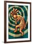 Kokopelli-Lantern Press-Framed Art Print