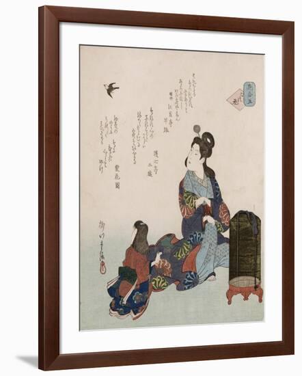 Kokoro No Hana 'Flowers of the Heart'-Yanagawa Shigenobu II-Framed Giclee Print