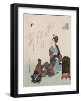 Kokoro No Hana 'Flowers of the Heart'-Yanagawa Shigenobu II-Framed Giclee Print
