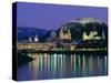 Kollegienkirche, Cathedral and Hohensalzburg Fortress, Salzburg, Austria, Europe-Gavin Hellier-Stretched Canvas