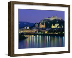 Kollegienkirche, Cathedral and Hohensalzburg Fortress, Salzburg, Austria, Europe-Gavin Hellier-Framed Photographic Print