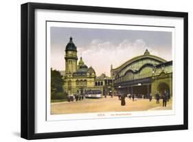 Koln, Am Hauptbahnhof, (Central Statio), 20th Century-null-Framed Premium Giclee Print