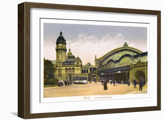 Koln, Am Hauptbahnhof, (Central Statio), 20th Century-null-Framed Giclee Print