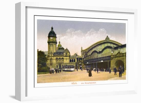 Koln, Am Hauptbahnhof, (Central Statio), 20th Century-null-Framed Giclee Print