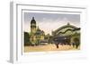 Koln, Am Hauptbahnhof, (Central Statio), 20th Century-null-Framed Giclee Print