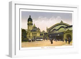 Koln, Am Hauptbahnhof, (Central Statio), 20th Century-null-Framed Giclee Print