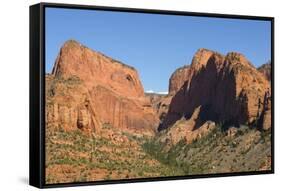 Kolob Canyons, Zion National Park, Utah, United States of America, North America-Gary Cook-Framed Stretched Canvas