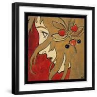 Koloman Moser Profile of a Girl Prep 1897-Vintage Lavoie-Framed Giclee Print