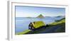 Koltur island at sunrise, village Velbastadur. Denmark, Faroe Islands-Martin Zwick-Framed Photographic Print