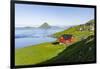 Koltur island at sunrise, village Velbastadur. Denmark, Faroe Islands-Martin Zwick-Framed Photographic Print