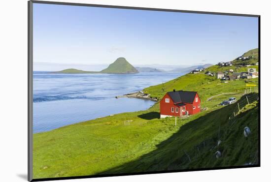 Koltur island at sunrise, village Velbastadur. Denmark, Faroe Islands-Martin Zwick-Mounted Photographic Print