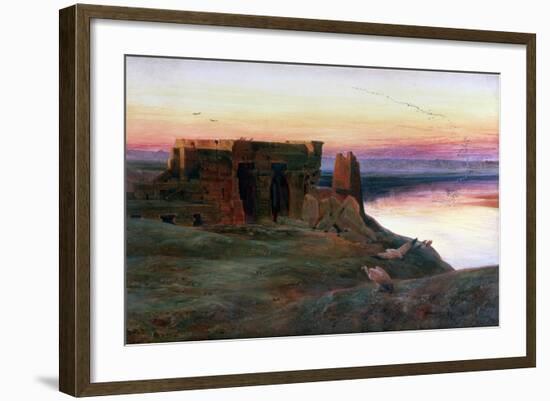 Kom Ombo Temple, Egypt, 1856-Edward Lear-Framed Giclee Print