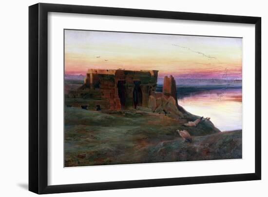 Kom Ombo Temple, Egypt, 1856-Edward Lear-Framed Giclee Print