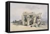 Kom, Ombo-David Roberts-Framed Stretched Canvas