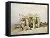 Kom Ombo-David Roberts-Framed Stretched Canvas