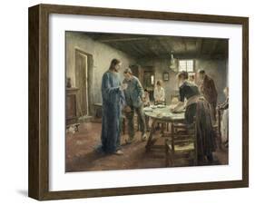 Komm Herr Jesu, Sei Unser Gast, 1885-Fritz von Uhde-Framed Giclee Print