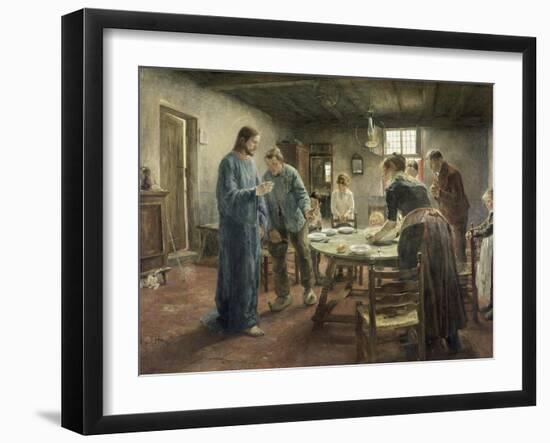 Komm Herr Jesu, Sei Unser Gast, 1885-Fritz von Uhde-Framed Giclee Print