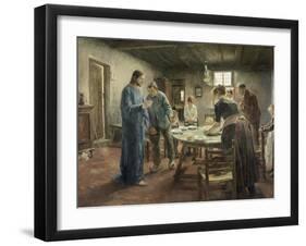 Komm Herr Jesu, Sei Unser Gast, 1885-Fritz von Uhde-Framed Giclee Print