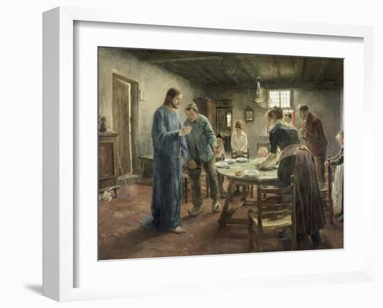 Komm Herr Jesu, Sei Unser Gast, 1885-Fritz von Uhde-Framed Giclee Print