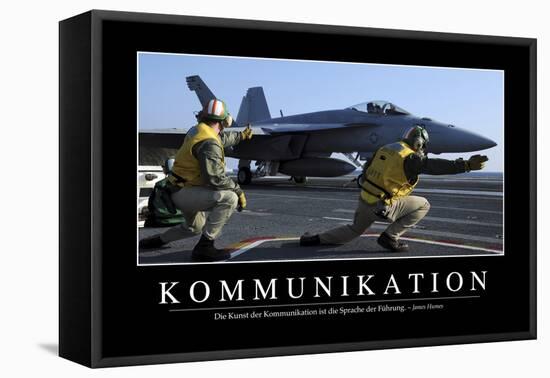 Kommunikation: Motivationsposter Mit Inspirierendem Zitat-null-Framed Stretched Canvas