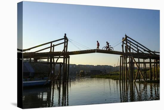 Kompong Kleang Village, Siem Reap Province, Cambodia, Indochina, Southeast Asia, Asia-Nathalie Cuvelier-Stretched Canvas