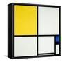 Komposition Mit Blau Und Gelb, 1931-Piet Mondrian-Framed Stretched Canvas